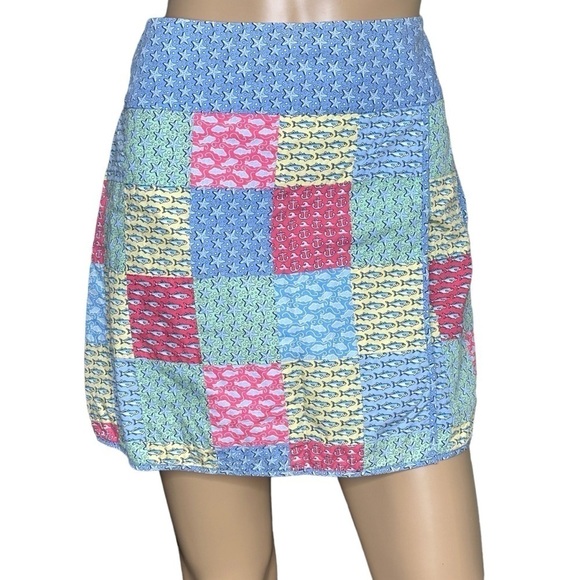 Vineyard Vines sea patchwork mini skirt, 4 - Picture 1 of 6